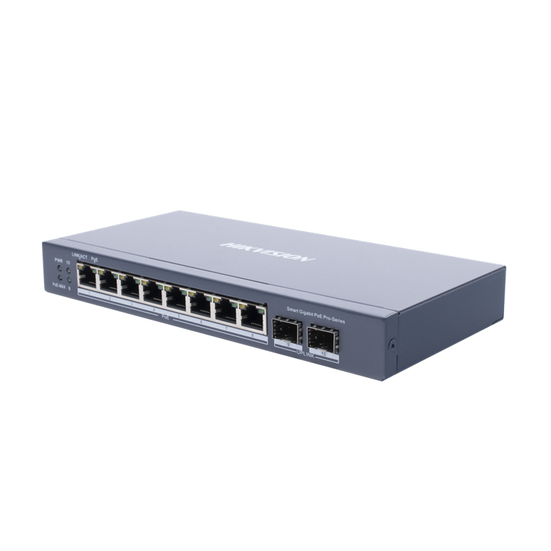 Switch Industriel IPCOM G5310P-8-150W – 8 Ports PoE+ 1GE + 1SFP – L3 Manageable – 150W