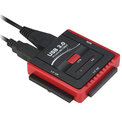 Convertidor USB V3.0/V2.0, para Discos Duros (HDD) SATA/IDE, BROBOTIX 263809