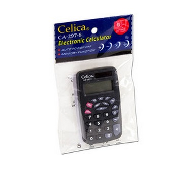 Calculadora de Bolsillo Celica Batería y Solar