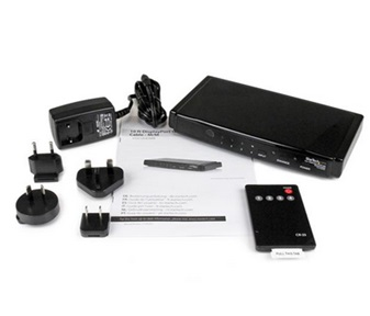 Interruptor HDMI® Matrix de 4 Puertos - 4x1 con Audio - Switch Conmutador