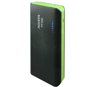 Powerbank Adata PT100 10000 mAH, Color Negro / PT100-10000M-5V-CBKGR