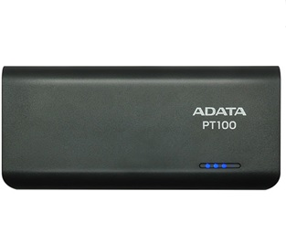 Powerbank Adata PT100 10000 mAH, Color Negro / PT100-10000M-5V-CBKGR