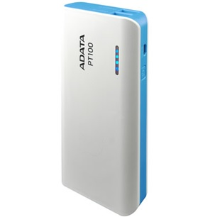 Powerbank Adata PT100 10000 mAH, Color Blanco / APT100-10000M-5V-CWHBL