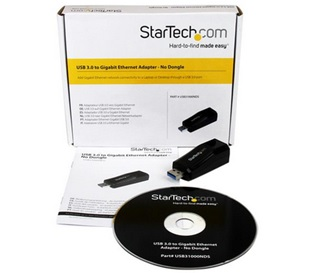 Adaptador Tarjeta de Red Externa NIC USB 3.0 a 1 Puerto Gigabit Ethernet 1Gbps RJ45 USB A Sin Dongle