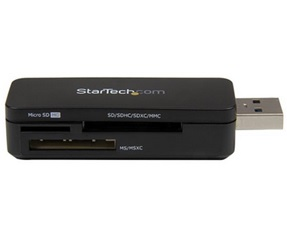 Lector USB 3.0 Super Speed Compacto de Tarjetas de Memoria Flash SD MicroSD MS para PC Mac