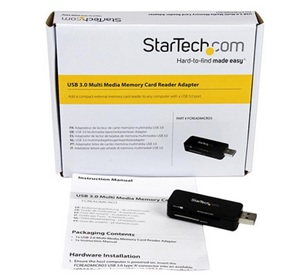 Lector USB 3.0 Super Speed Compacto de Tarjetas de Memoria Flash SD MicroSD MS para PC Mac