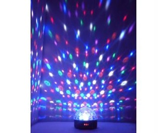 Luz Disco LED Dmx Crystal Ball Display Incluye Control 6 Colores Nueva Version