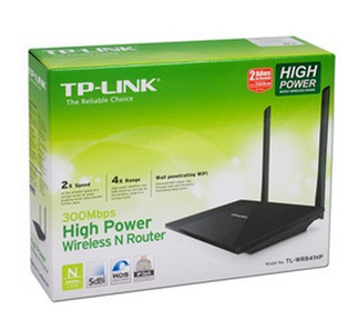 Ruteador Inalámbrico TP-Link N de Alta Potencia hasta 300 Mbps (2 antenas 5Dbi)