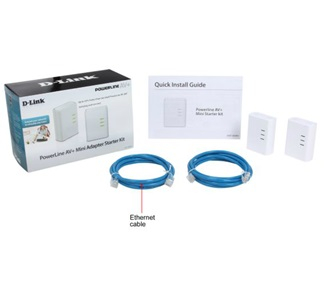 Starter Kit D-Link de Mini Adaptador PowerLine AV DHP-P309AV, 500 Mbit/s