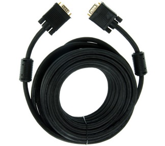Cable Super VGA Macho a Macho HD15 con Filtros de Ferrita, 15 Metros