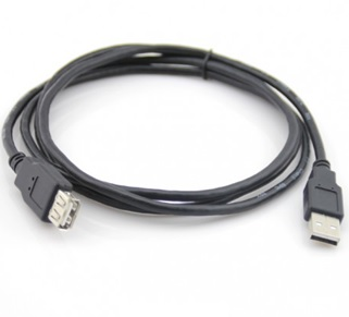 Cable Extensión USB 2.0 1.8m de Macho Tipo A a Hembra Tipo A Negro