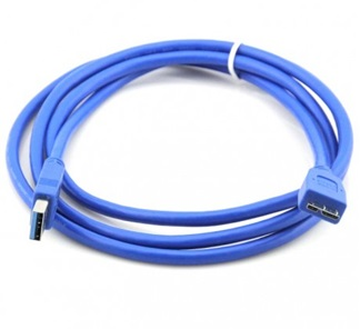 Cable USB 3.0 1.8m de Macho Tipo A a Macho Tipo Micro USB "B" Azul