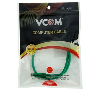 Cable Patch Cord UTP Cat6e .57CCA Verde, 1 Metro