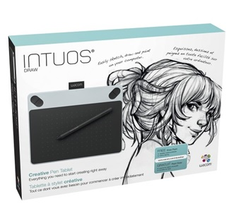 Wacom - Intuos Draw Creative Tableta táctil y lápiz pequeño - Blanco