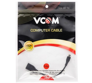 Cable OTG USB 2.0 Micro USB Macho a USB Hembra de 20cm Negro
