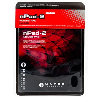 Tapete para mouse, alfombrilla seda. NA-556 Negro, nPad-2