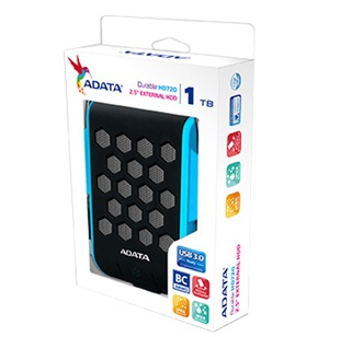 Disco duro externo ADATA DashDrive Durable HD720 de 1 TB, USB 3.0, Color Azul