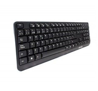 Teclado Vorago KB-102 Multimedia USB Negro