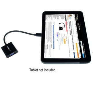 Adaptador Conversor Micro HDMI® a VGA para Smartphones / Ultrabooks / Tabletas - 1920x1080