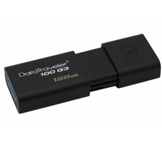 Memoria USB Kingston, 128GB, USB 3.0 DataTraveler 100 G3