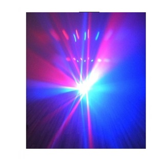 Luz Disco Led Mini Derby Rgbw Para Karaoke Color Negro