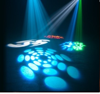 Mini Beam Cabeza Movil Led Alta Velocidad Con Gobos 1x30w