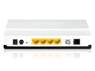 TP-LINK Router ADSL2+ con 4 Puertos Ethernet con modo bridge y router NAT