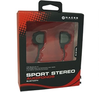 Audífonos deportivos NACEB NA-610 con micrófono, Bluetooth, Sport CSR 4.1