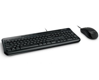 Kit de Teclado y Mouse Microsoft Wired Desktop 600, USB, Negro