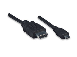 Cable HDMI Manhattan V1.4 Macho A Micro HDMI 2Mts