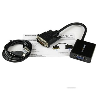 Adaptador Convertidor Activo de Video DVI-D a VGA - Cable - 1080p - 1920x1200