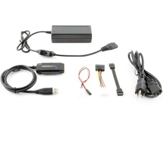 Adaptador USB Sabrent 3.0 Macho - IDE/SATA Hembra, con Fuente de Alimentacion, Negro / USB-DSC8