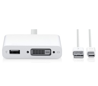 Adaptador de Mini DisplayPort a DVI de doble canal