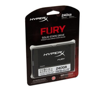 Unidad de Estado Sólido SSD Kingston HyperX FURY de 240 GB, 2.5", SATA III (6Gb/s)