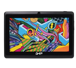 Tablet GHIA Any QUATTRO Bt, Cortex, 1GB, 8GB, Touch 7", 2 Cams 0.3MP, BT, Wifi, Android 5.1, Negro