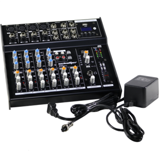 Mezcladora Pasiva De 8 Canales Usb Display