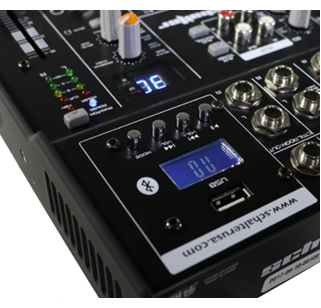 Mezcladora Pasiva De 8 Canales Usb Display