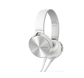 Audífonos con micrófono SONY Extra Bass XB450AP, respuesta de frecuencia 522000 Hz. Blanco