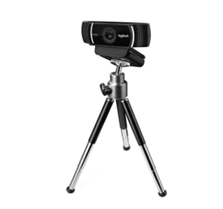Cámara Web Logitech C922 Full HD 1080p USB Negro con Tripié