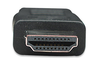 Cable Mini HDMI macho a HDMI macho, Blindado, Negro, 1.8 m