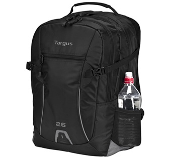 Targus Sport 26L Backpack con entrada para audio jack [Negro] 16"