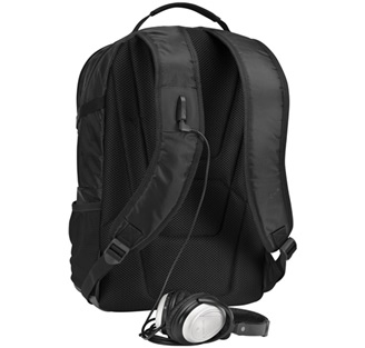 Targus Sport 26L Backpack con entrada para audio jack [Negro] 16"