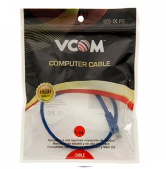 Cable Patch Cord UTP Cat5e .50CCA Azul, 5 Metros