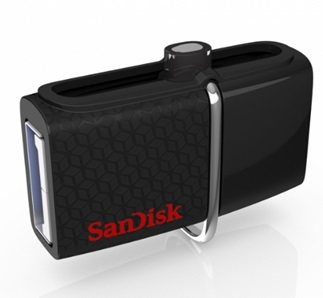 Memoria USB SanDisk Ultra Doble OTG, 16GB, USB 3.0/micro-USB, Negro