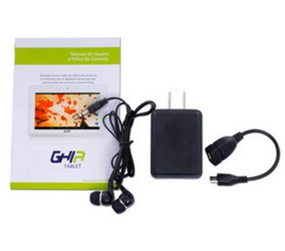 Tablet GHIA 140 Any QUATTRO+ 47418 / 7" / Cortex A33 QC / 1GB / 8GB / Dual Cam / Android 4.4 / Rojo