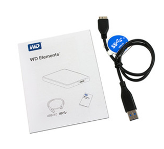 Disco Duro Portátil Western Digital Elements de 1 TB, USB 3.0, color negro
