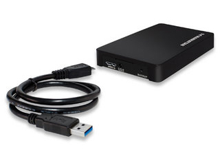 Gabinete HDD Manhattan (130349) 2.5 SATA, USB V3.0 Negro.