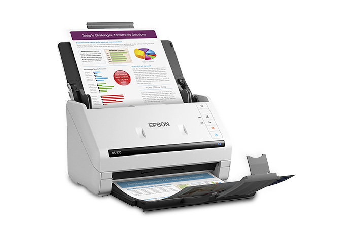 Escáner Epson WorkForce DS-770 / 600x600 DPI / USB / 45 PPM / ADF / B11B248301