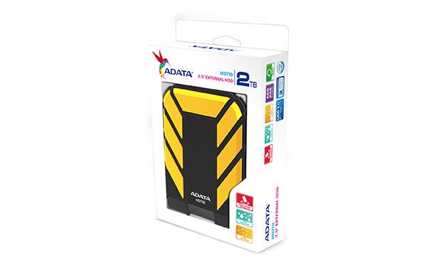 Disco Duro Externo Adata DashDrive Durable HD710 Pro, IP68, Capacidad 2TB (2,000GB), Interfaz USB 3.1, Color Amarillo, AHD710-2TU3-CYL
