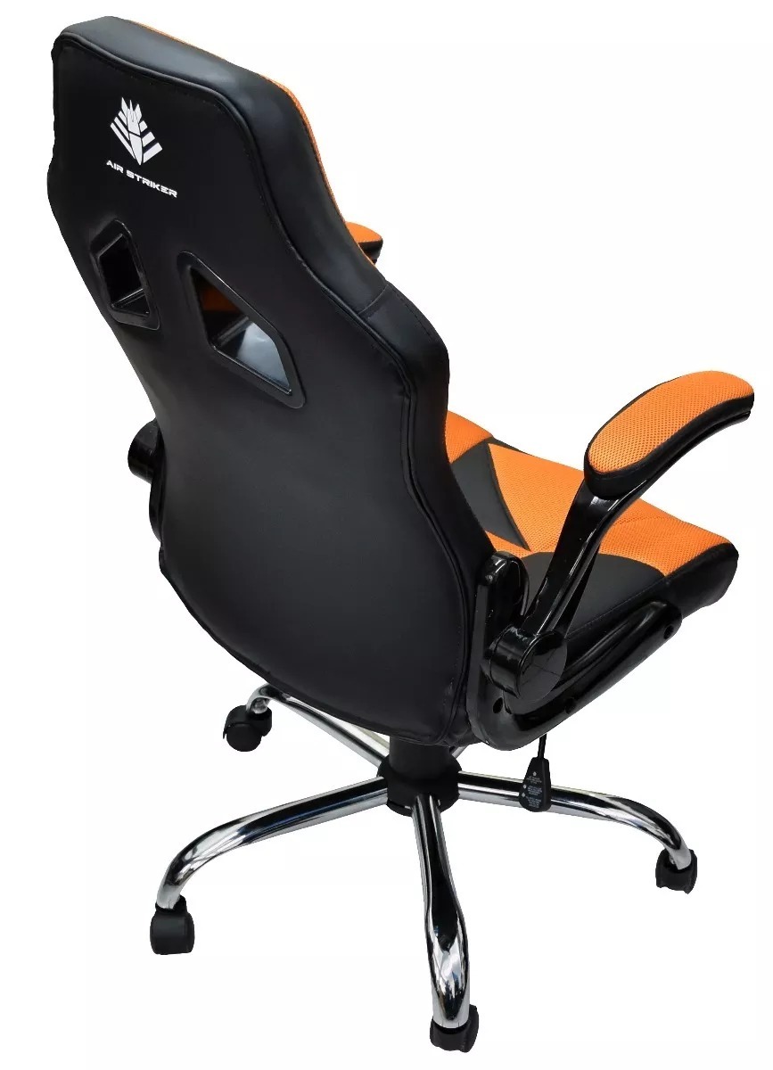 Silla Gamer by NACEB Air Striker, Color Naranja/Negro, NA-0903